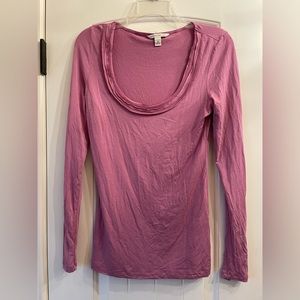 Lilac Banana Republic long sleeve top, size XS
